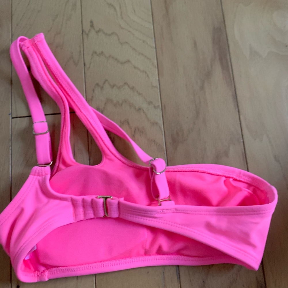 brand new pink one strap bikini top